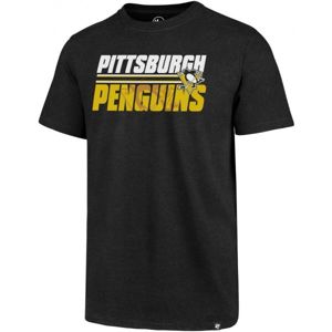 47 NHL PITTSBURGH PENGUINS SHADOW CLUB TEE Pánské tričko, Černá,Bílá,Žlutá, velikost XL