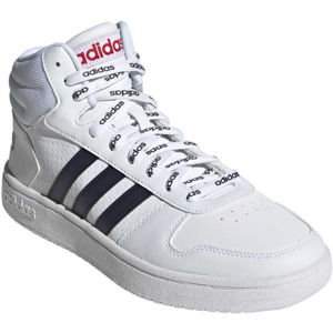 adidas HOOPS 2.0 MID Pánská volnočasová obuv, Bílá,Černá, velikost 8