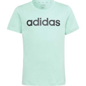 adidas ESS LIN T Dívčí tričko, světle zelená, velikost 140