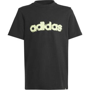 adidas GRAPHIC FOLDED T-SHIRT Dětské triko, černá, velikost