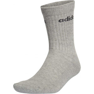 adidas HC CREW 3PP Set ponožek, šedá, velikost M
