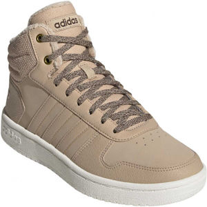 adidas HOOPS 2.0 MID Dámská volnočasová obuv, Vínová,Bílá, velikost 5.5