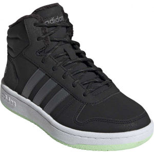 adidas HOOPS MID 2.0 K Dětská zimní obuv, černá, velikost 36
