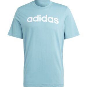 adidas LINEAR TEE Pánské tričko, světle modrá, veľkosť M