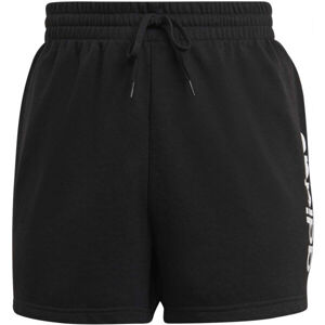 adidas LIN FT SHO Dámské šortky v plus size, černá, velikost 4x