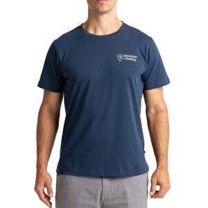 ADVENTER & FISHING COTTON SHIRT ADVENTER ORIGINAL Pánské tričko, tmavě modrá, velikost L
