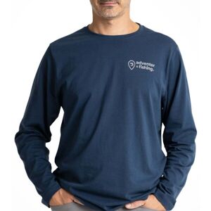 ADVENTER & FISHING COTTON SHIRT ORIGINAL ADVENTER Pánské tričko, tmavě modrá, velikost S