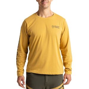 ADVENTER & FISHING COTTON SHIRT SAND Pánské tričko, hnědá, velikost M