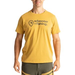 ADVENTER & FISHING COTTON SHIRT SAND Pánské tričko, hnědá, velikost XL