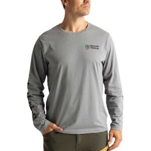 ADVENTER & FISHING COTTON SHIRT TITANIUM Pánské tričko, šedá, velikost M