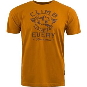 ALPINE PRO MODEN Pánské triko, žlutá, velikost XL