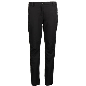 ALPINE PRO NINGALA Dámské softshellové kalhoty, černá, velikost 34