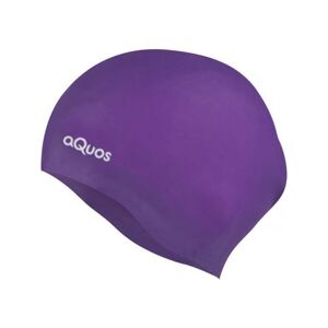 AQUOS CUSK Juniorská plavecká čepice, fialová, velikost