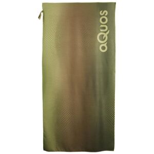 AQUOS TECH TOWEL 75x150 Rychleschnoucí sportovní ručník, zelená, velikost UNI