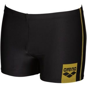 Arena M BASICS SHORT Pánské nohavičkové plavky, Černá,Žlutá, velikost 6