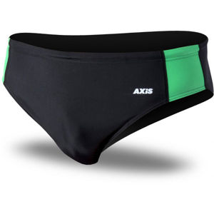 Axis SLIPOVÉ PLAVKY PÁNSKÉ Pánské slipové plavky, Černá,Bílá,Zelená, velikost 54