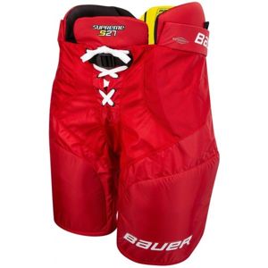 Bauer SUPREME S27 PANTS JR Hokejové kalhoty, červená, veľkosť XL