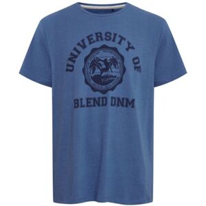 BLEND REGULAR FIT Pánské tričko, modrá, veľkosť M