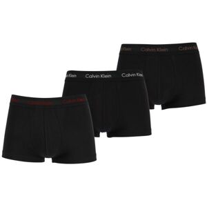 Calvin Klein 3 PACK LO RISE TRUNK Pánské boxerky, černá, veľkosť M