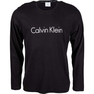 Calvin Klein L/S CREW NECK tmavě modrá M - Pánské triko