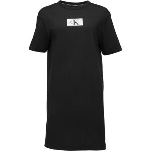 Calvin Klein S/S SLEEPSHIRT Dámská noční košile, černá, velikost