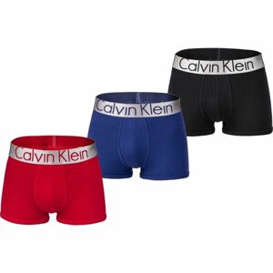 Calvin Klein TRUNK 3PK Červená M - Pánské boxerky