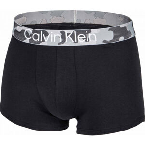 Calvin Klein TRUNK Pánské boxerky, Černá,Bílá, velikost XL