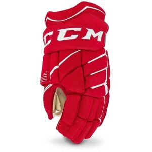 CCM JETSPEED 370 SR Hokejové rukavice, Červená,Bílá, velikost 15