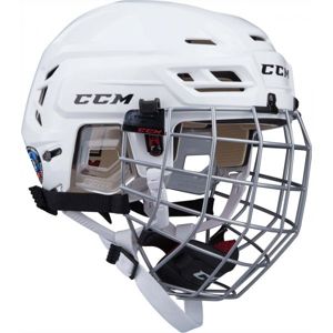 CCM TACKS 110 COMBO SR Hokejová helma, bílá, veľkosť XS