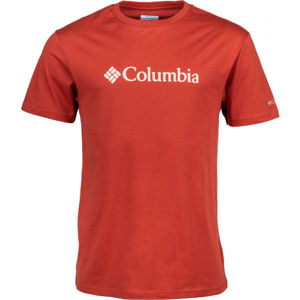 Columbia BASIC LOGO SHORT SLEEVE červená L - Pánské triko