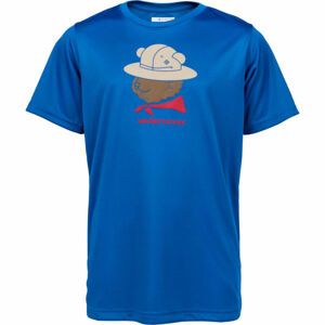 Columbia GRIZZLY GROVE SHORT SLEEVE GRAPHIC TEE Dětské triko, modrá, velikost S