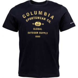 Columbia M PATH LAKE GRAPHIC TEE Pánské triko, Černá,Zlatá, velikost S