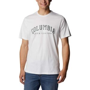 Columbia ROCKAWAY RIVER GRAPHIC SS TEE Pánské triko, bílá, veľkosť M