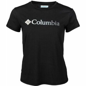 Columbia SUN TREK SS GRAPHIC TEE Černá L - Dámské triko
