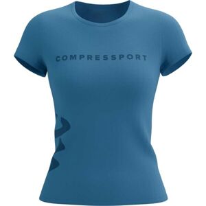 Compressport LOGO SS TSHIRT W Dámské tréninkové triko, modrá, velikost S
