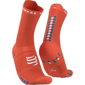 Compressport PRO RACING SOCK v4.0 RUN HIGH Běžecké ponožky, oranžová, velikost T3