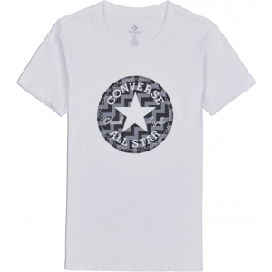 Converse VOLTAGE CHUCK PATCH NOVA TEE bílá S - Dámské tričko