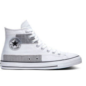 Converse CHUCK TAYLOR ALL STAR PATCHWORK HIGH Pánské kotníkové tenisky, bílá, velikost 38