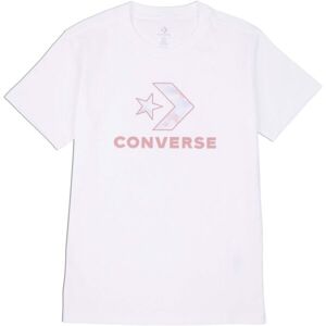 Converse SEASONAL STAR CHEVRON SS TEE Dámské tričko, bílá, velikost L