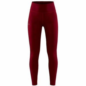 Craft ADV CHARGE PERFORATED Dámské dlouhé elastické kalhoty, Červená, velikost XS