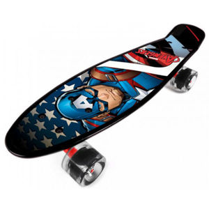 Disney CAPITAIN AMERIKA Skateboard, černá, veľkosť UNI