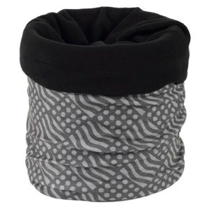 Finmark MULTIFUNCTIONAL SCARF WITH FLEECE Multifunkční šátek s fleecem, černá, velikost UNI