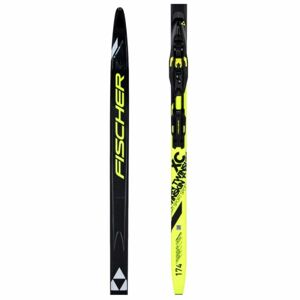 Fischer TWIN SKIN SPORT + CONTROL Běžecké lyže na klasiku s podporou stoupání, Černá,Žlutá, velikost 184