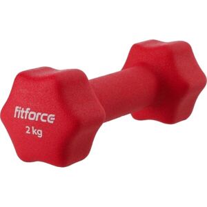 Fitforce FDBN 2 KG Jednoruční činka, červená, velikost 2kg