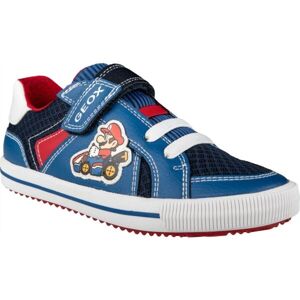 Geox J ALONISSO BOY Chlapecké volnočasové boty, Modrá,Červená,Bílá, velikost 28