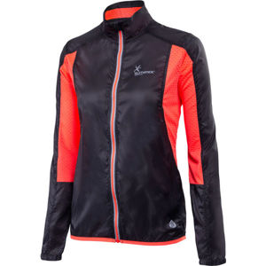 Klimatex RAVEN Dámská běžecká bunda, Černá,Oranžová, velikost XL