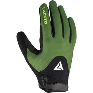 Laceto FURY Cyklistické rukavice, tmavě zelená, velikost L