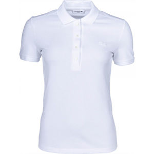 Lacoste SHORT SLEEVE POLO Dámské polo tričko, Bílá, velikost S