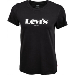 Levi's CORE THE PERFECT TEE Dámské tričko, Černá,Bílá, velikost M