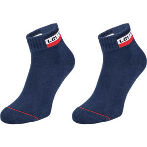 Levi's MID CUT SPRTWR LOGO 2P Ponožky, modrá, velikost 39-42